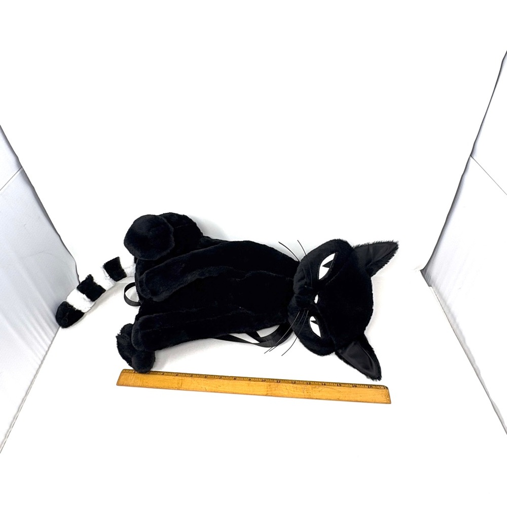 Emily the Strange Dollskill Black Plush Cat Backpack Purse Handbag - Picture 5 of 7